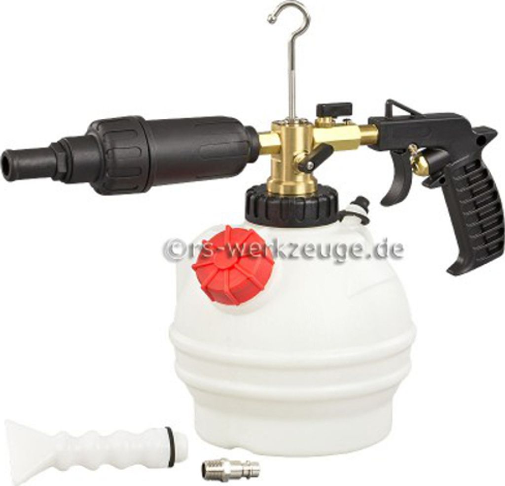 Druckluft Reinigungspistole Kompressor Sprüher Schaumpistole Pistole 2 Düsen Set