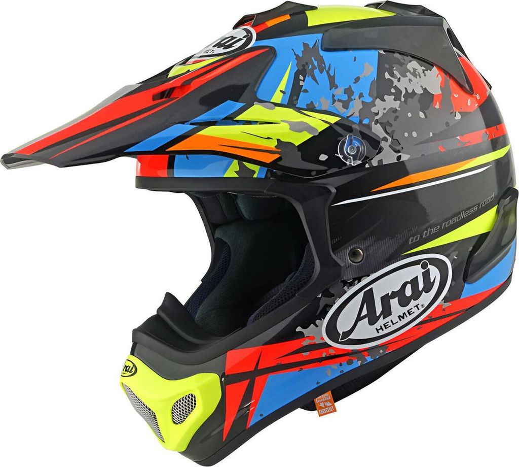 Arai MX-V EVO Track Motocross Helm, schwarz/bunt, L (59/60)