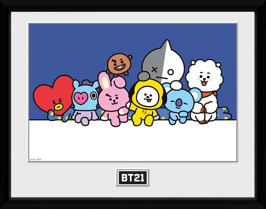 BT21 - Framed print Groupe