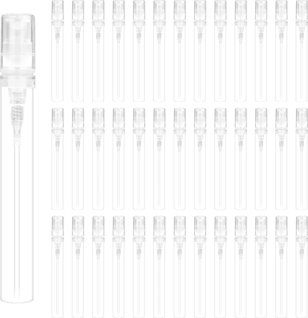 5 ml Mini-Parfumzerstäuber Sprühflasche - 100 Stück - transparent - nachfüllbar - Duftmusterfläschchen - Körperpflege - Kosmetik