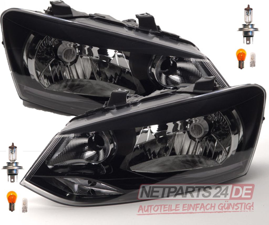 Johns, Scheinwerfer Halogen passend für VW Polo 6R Satz L R Produktbild 