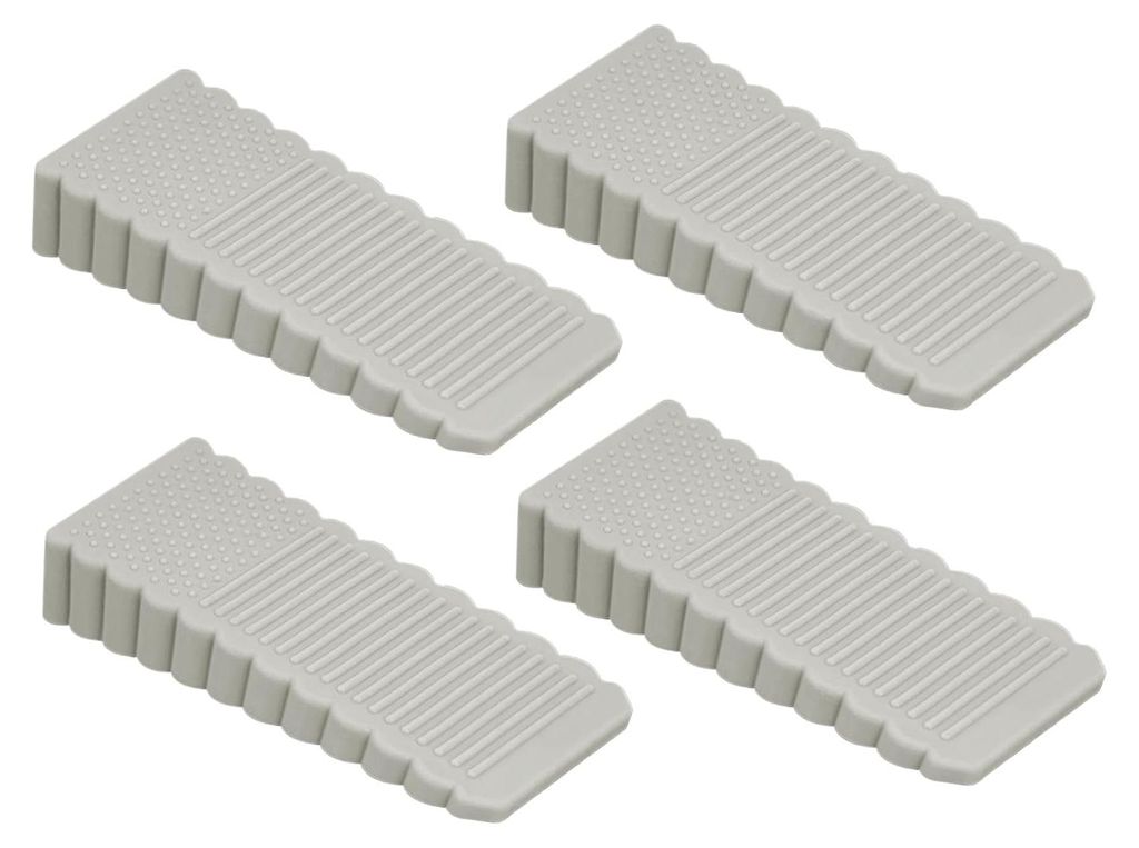 Türstopperkeil, 4 Stück, rutschfester Türstopper für Produktbild 