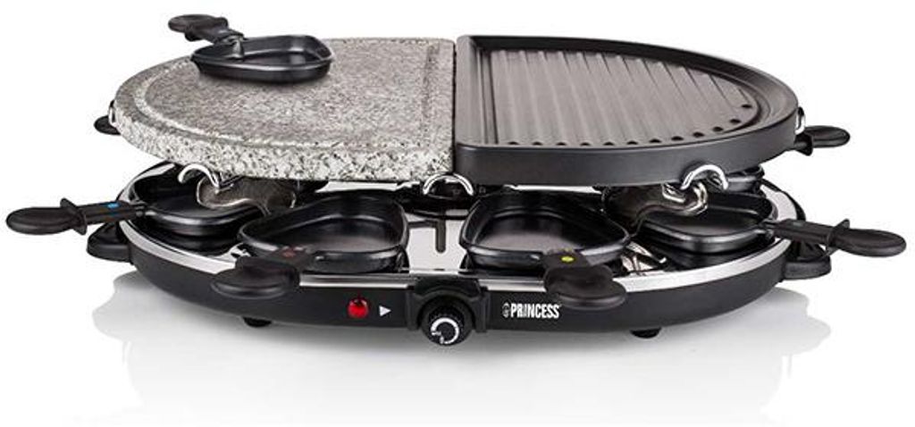 Princess 162710 Raclette 8 Oval Stone und Grill, 8 Produktbild 
