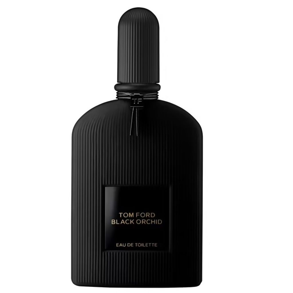 A black bottle of Tom Ford Black Orchid Eau de Toilette.