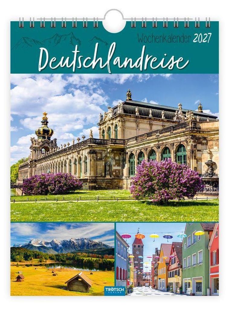 TRÖTSCH - Wochenkalender zum Hängen Deutschlandreise 2027