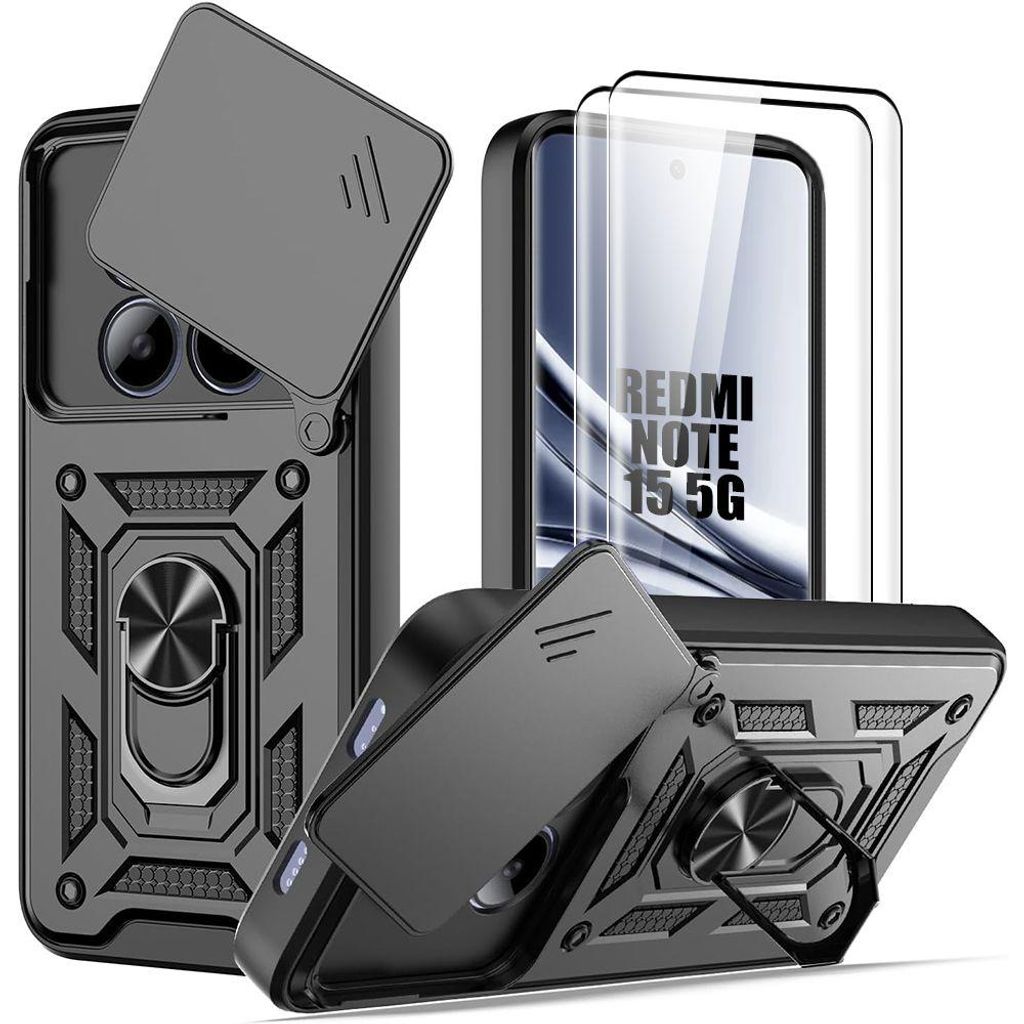 Coque + 2 Verres Trempés pour Xiaomi Redmi Note 15 5G/4G, Image du produit 