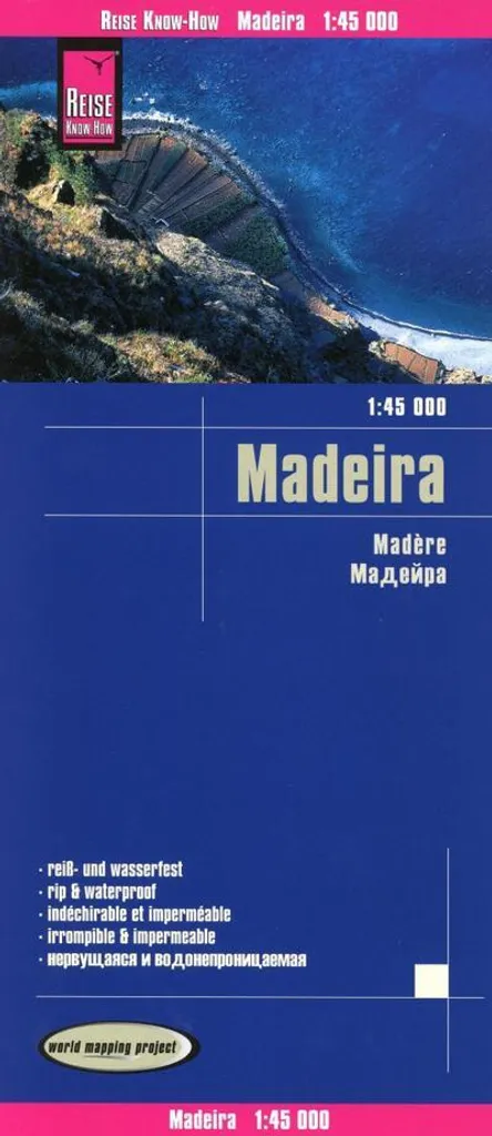 Carte de Madère 1:45.000 : Ne vous perdez plus sur les sentiers de l'île