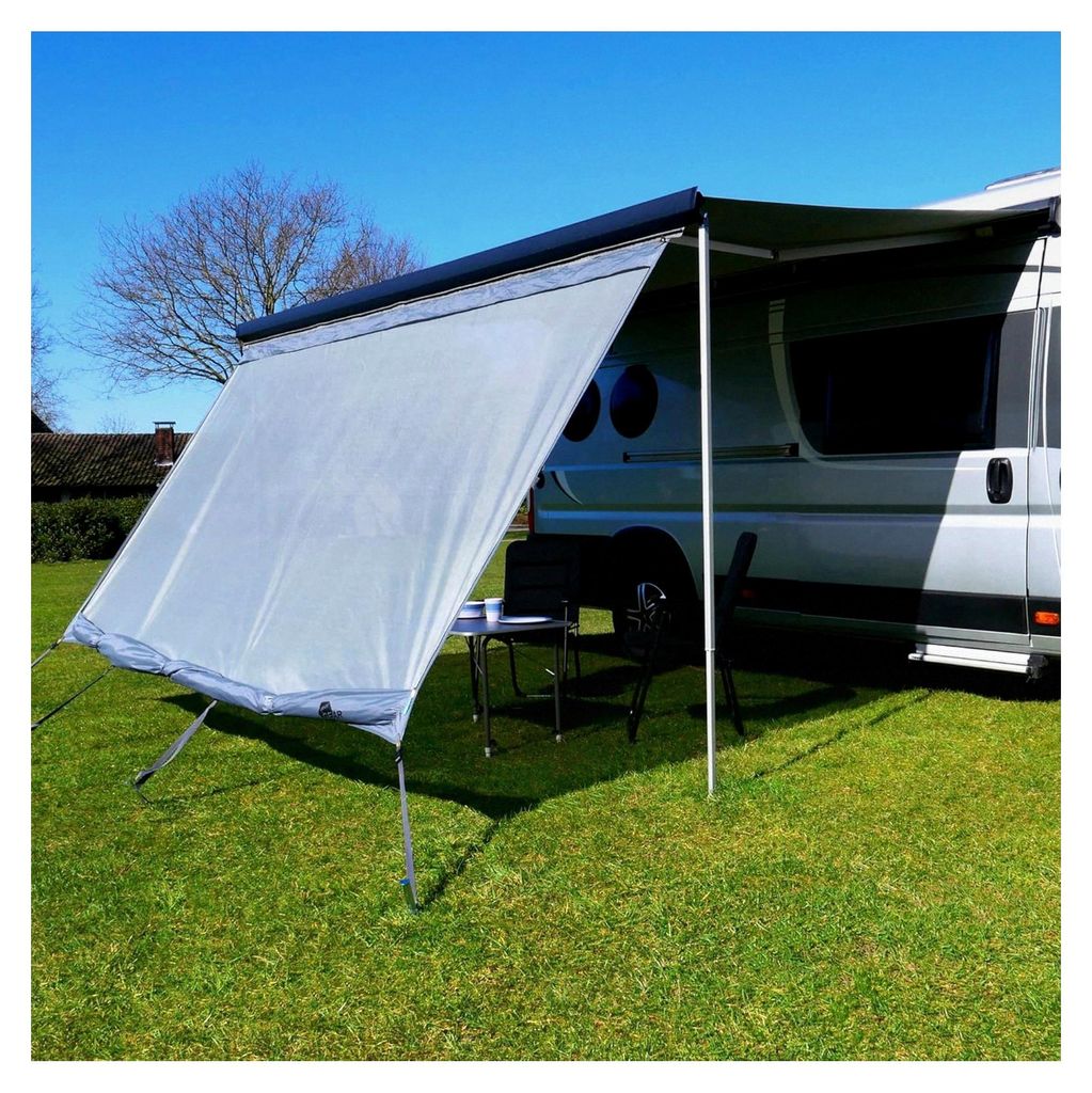 Sonnen- und Regenschutz - Markisen-Vorderwand oder Seitenwände für Markisen - verschiedene Größen - UPF 50+ Schutz, 5000 mm Wassersäule, 3 Ked...