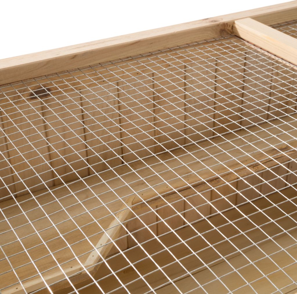 Nagerkäfig aus Holz 95x50x50cm - braun Produktbild 8