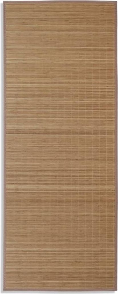 vidaXL Tapis Bambou Marron Rectangulaire 80x200 cm Image du produit 