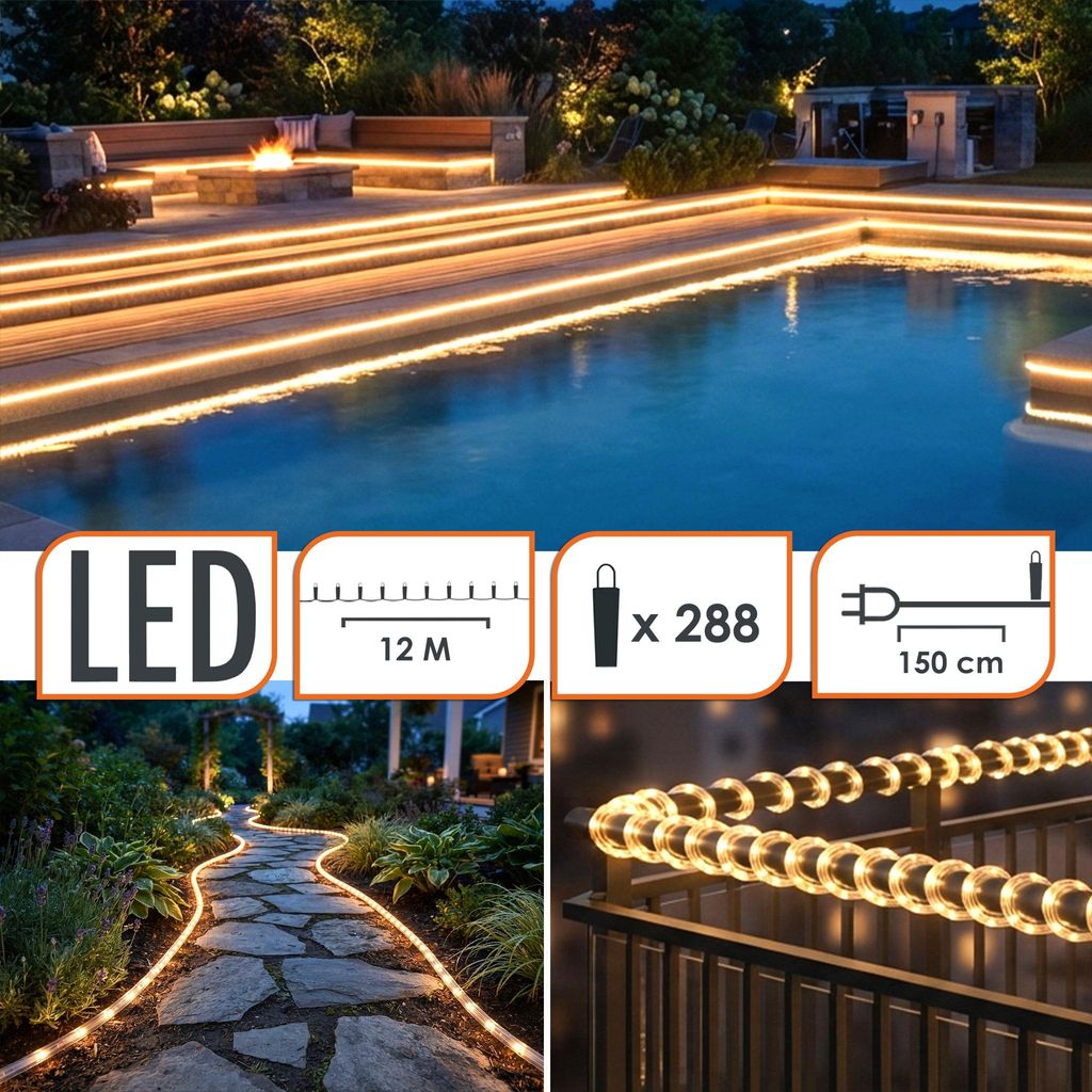 1.11 LED Lichtschlauch WARMWEISS