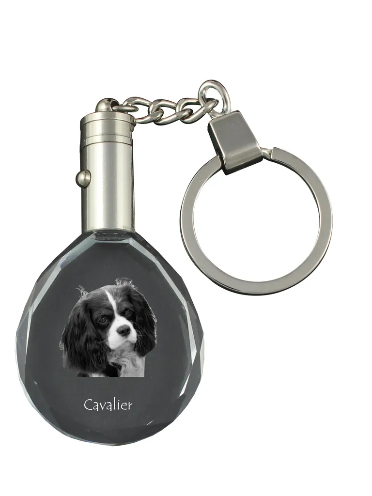 Ciondolo Cane Cavalier King Charles in Cristallo con Confezione