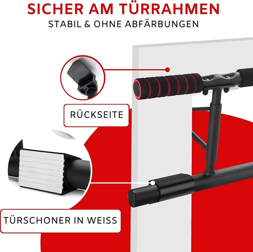 3 in 1 Klimmzugstange Türrahmen & Dip Barren & Produktbild 5