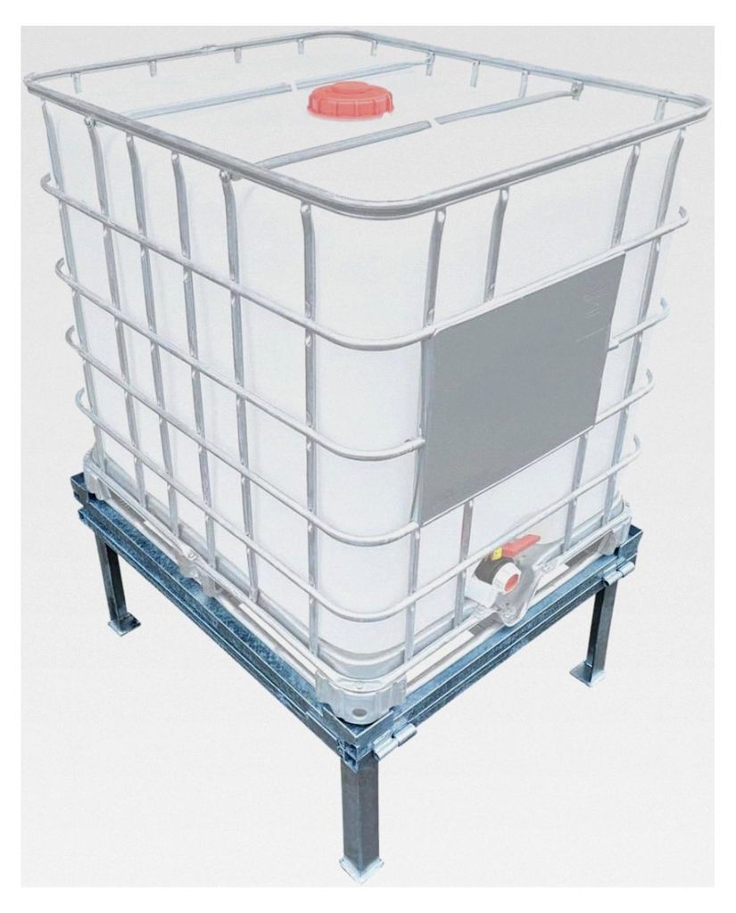 IBC-Container Kipp-Podest als Untergestell mit Kippvorrichtung 120x100cm (1000/1250l IBC)