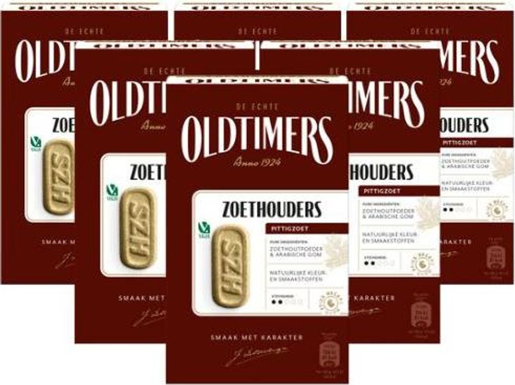 Oldtimers Sneker-Süßstoffe 6 x 185 Gramm Lakritz Produktbild 