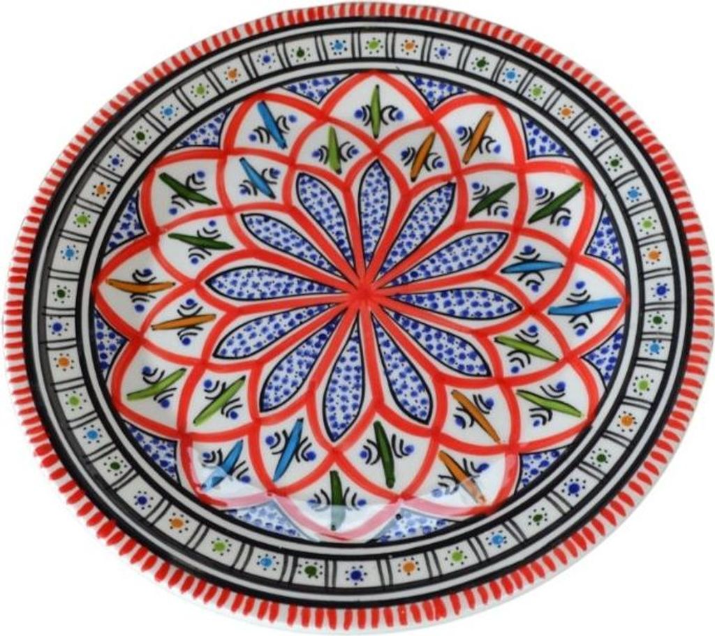 Assiette plate Bakir rouge - D 24 cm Image du produit 