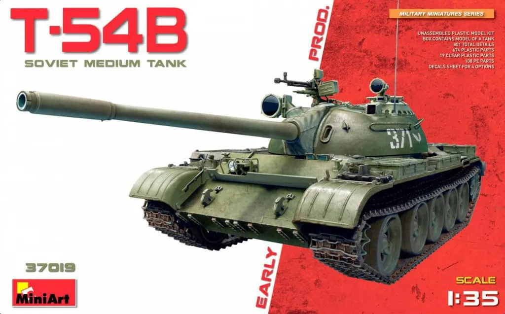 Réussir son Blindé Soviétique : Maquette T-54B 1/35 MiniArt Haute Fidélité