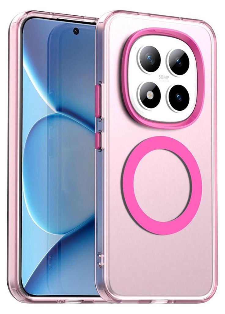 Für Xiaomi Redmi Note 15 Pro Plus 5G Candy Design Magsafe Schutzhülle Pink