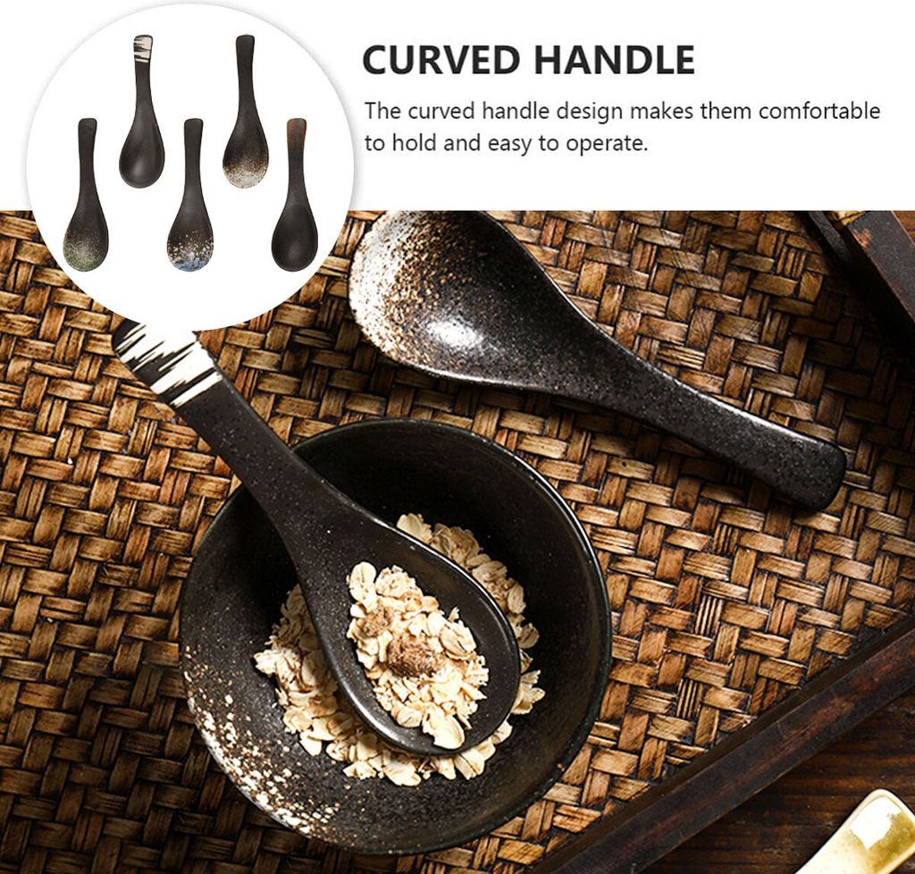 IMIKEYA 5-teiliges Klappbares Löffel-Set - Kompaktbesteck Für Camping Und Outdoor