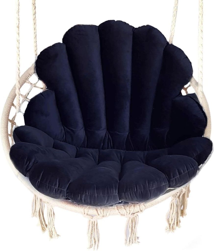 Love Gifts Hängesessel ohne Gestell, Hängesessel Indoor mit Zwei Kissen optimal für den für Innenbereich wie Wohnzimmer & Kinderzimmer geeignet