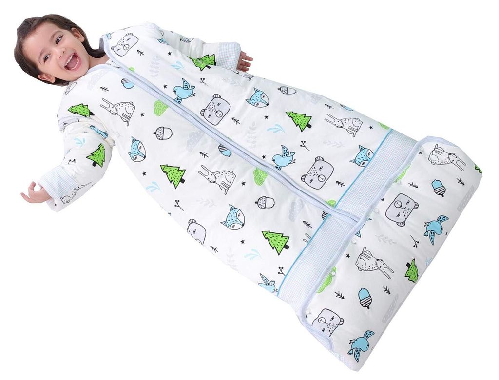 Kinder-Winterschlafsack mit abnehmbaren Ärmeln - Super warm Produktbild 