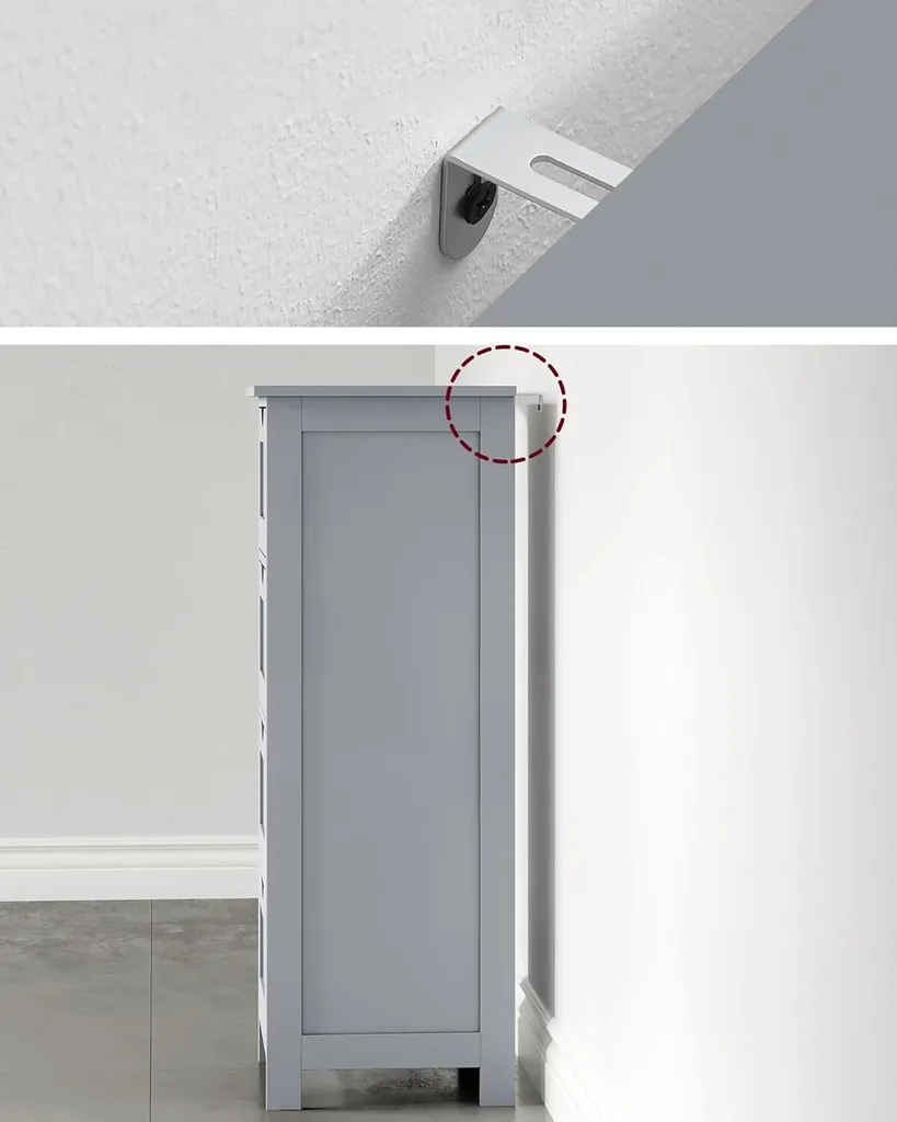 Petit Meuble de Rangement pour Salle de Bain et Cuisine 4 Tiroirs Pratique