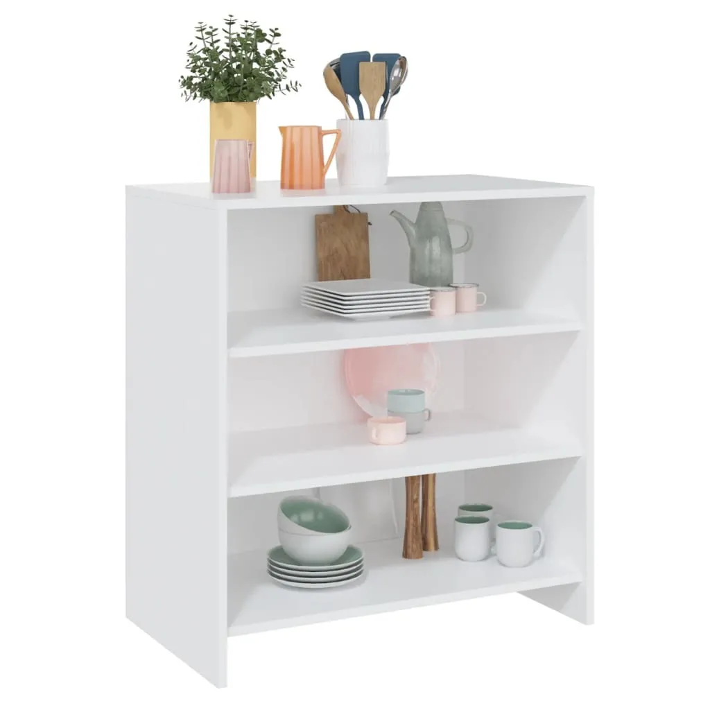 Maison Exclusive Credenza Bianca 70cm Materiale Ligneo - Mobile Archivio - 4