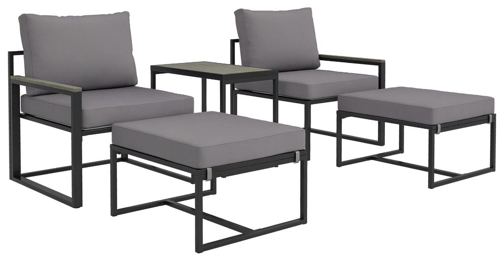 Outsunny Gartenmöbel Set 2 Personen wetterfest Produktbild 