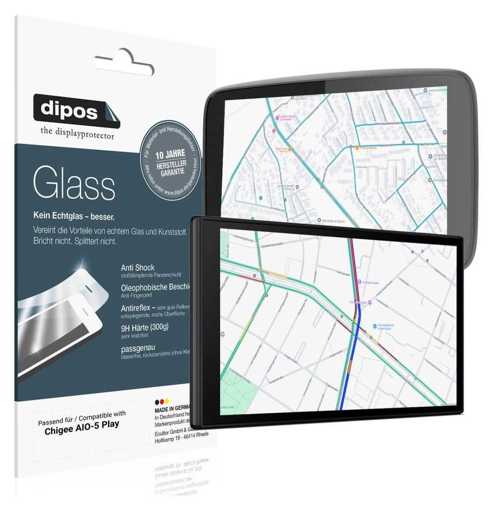 2x Schutzfolie für Chigee AIO-5 Play matt - Anti-Shock 9H Folie dipos Glass Kunststoffglas