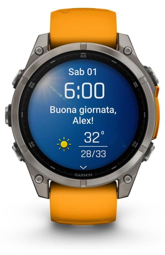 Garmin fenix 8, 3,56 cm (1.4"), AMOLED, Touchscreen, 32 GB, Produktbild 