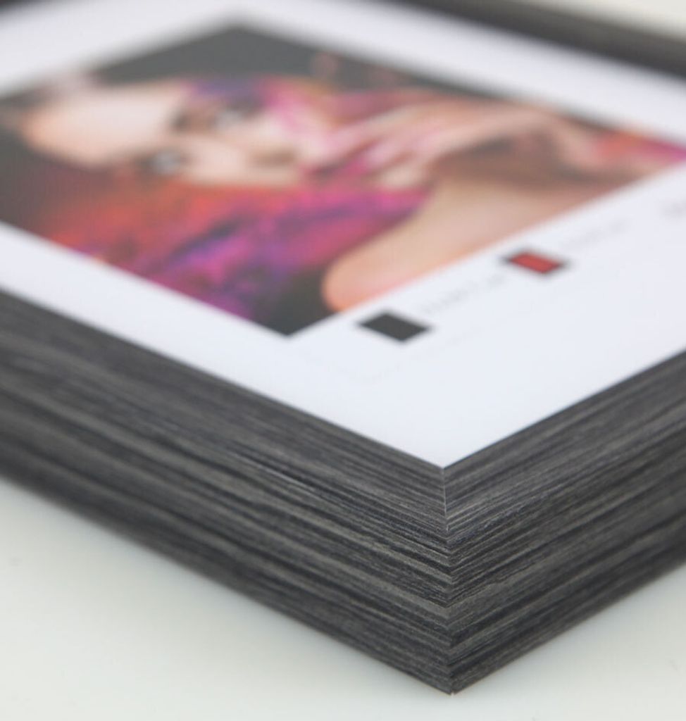 2er 3er 5er Set Holz Bilderrahmen Lifestyle Plexi Foto Rahmen Collage Wanddeko Poster HR-25 - Farbe: 3er Pack Grau | Format: 21x29.7 A4