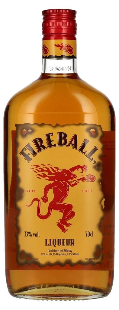 Fireball Liquer Blended with Cinnamon & Whisky | 33 % vol | Produktbild 