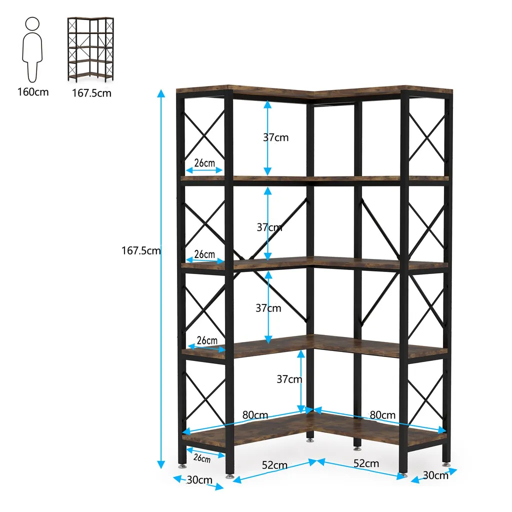 Étagère d'Angle au Sol pour Optimiser les Petits Espaces de Rangement