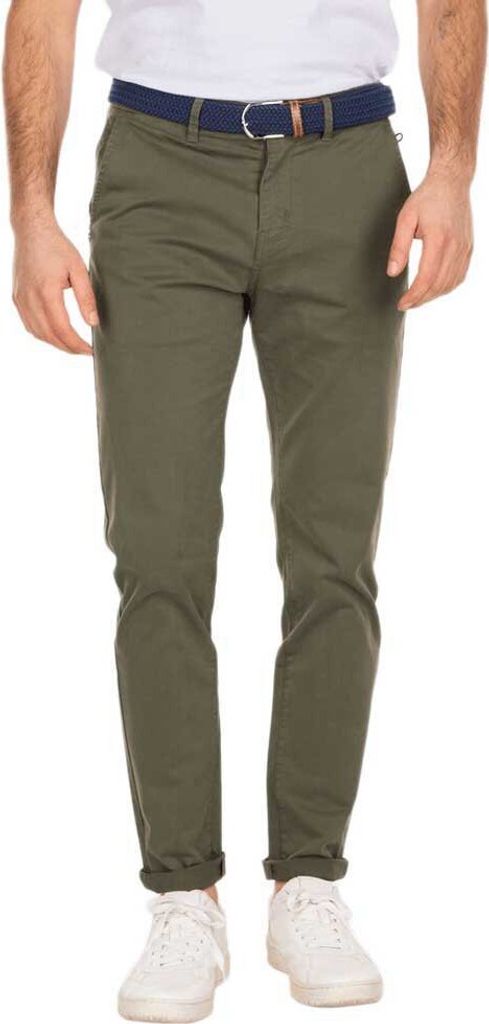 Nza New Zealand Napier Twill Stretch Chinohose Grün 33 / 32 Mann Grün 33