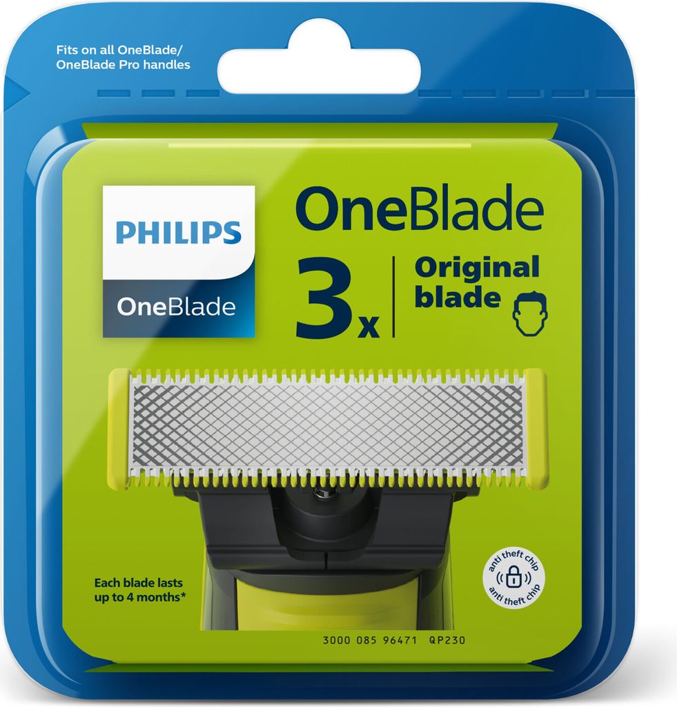 Philips, OneBlade, Wymienne ostrza QP230/50, 3 sztuki Zdjęcie produktu 21