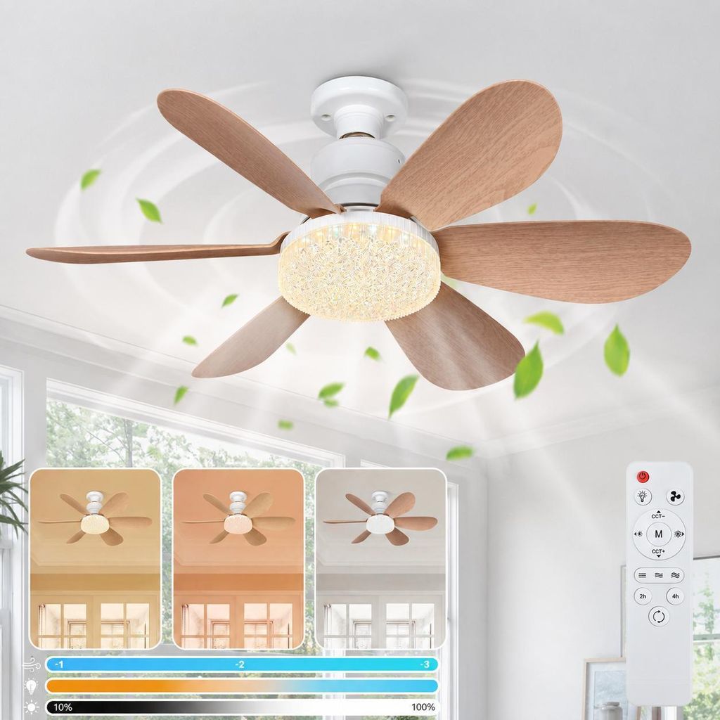 40W stropný ventilátor s osvetlením a diaľkovým ovládaním Obrázok produktu 