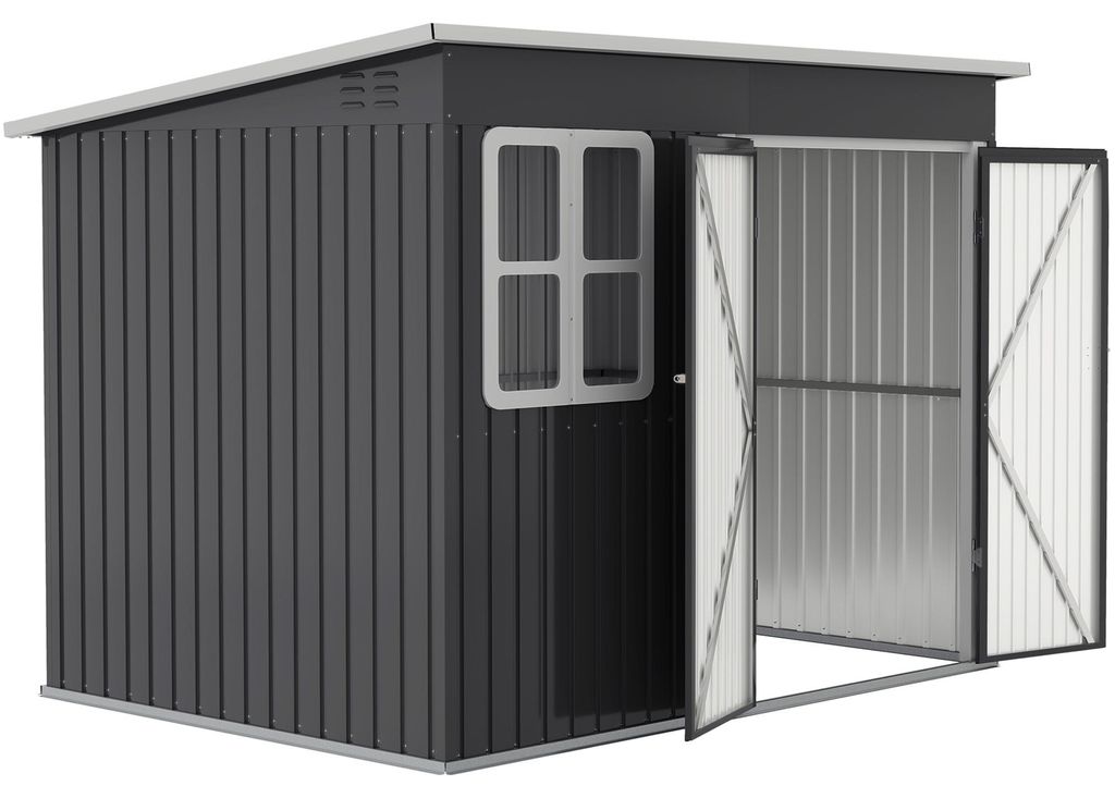 Caseta de jardín Outsunny, con ventana, 260 x 177 x 190 cm, Imagen del producto 