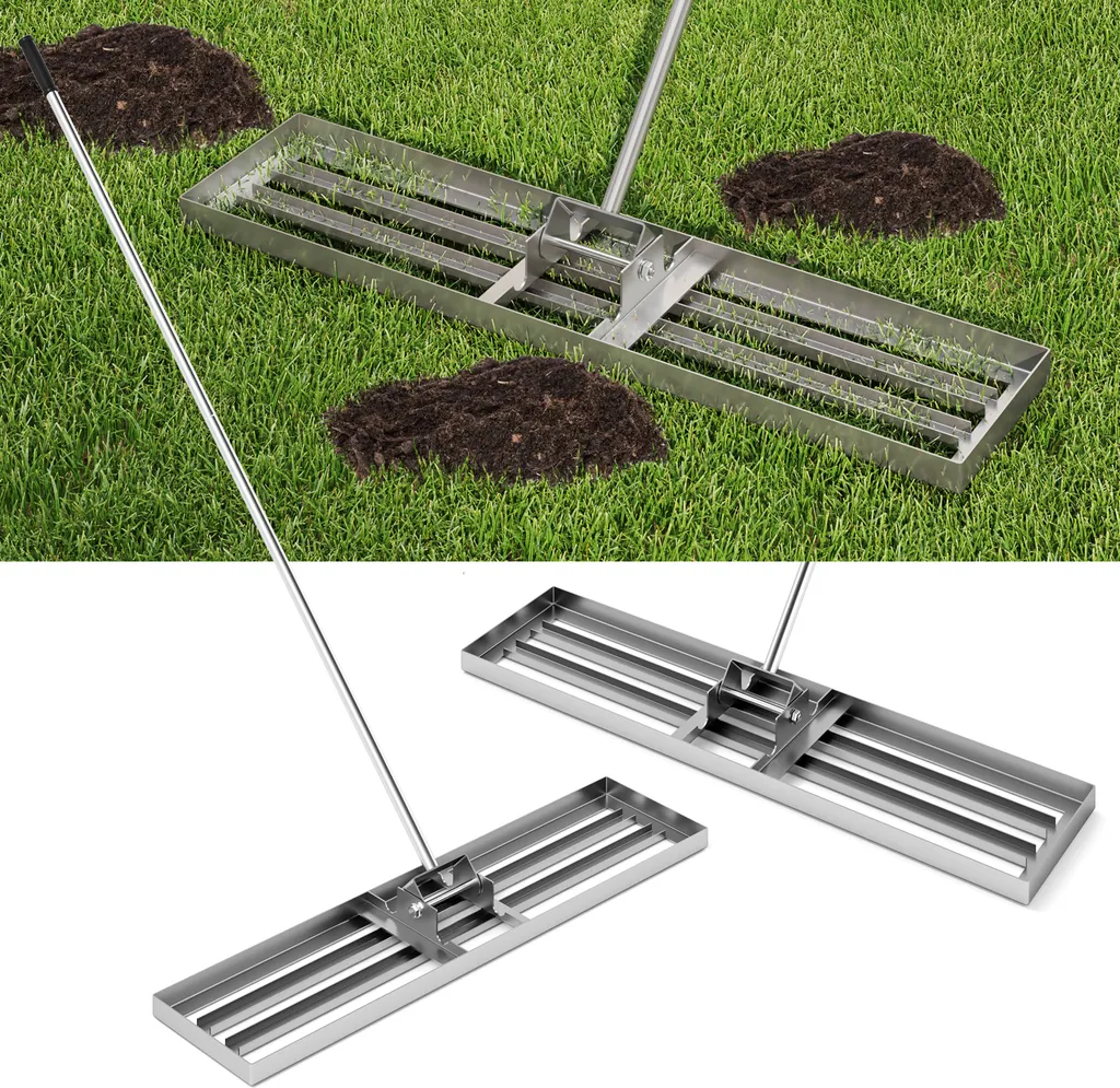 Trasforma il Tuo Giardino con il Livellatore Costway 106cm Argento