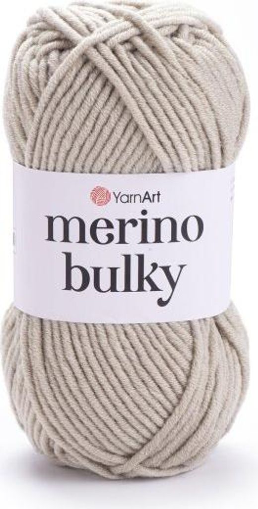 YarnArt Merino Bulky 033 Beige – Dicke, weiche Wolle mit Merino & Acryl, ideal zum Stricken