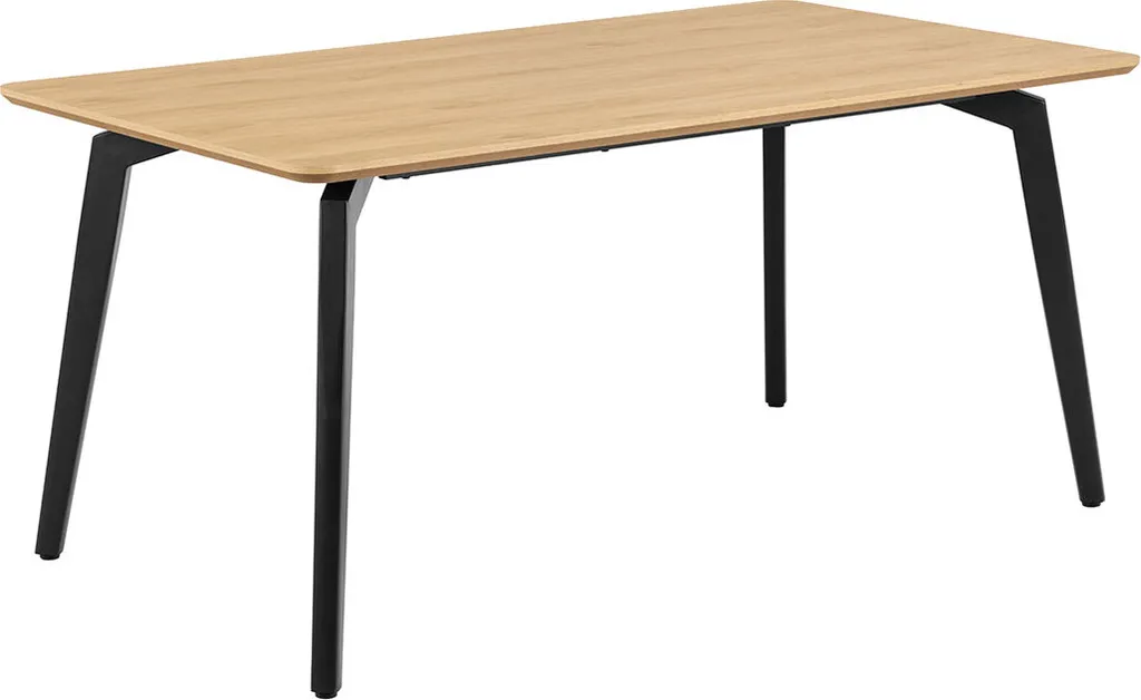 Table à Manger 6 Personnes Cadiz 90x160cm - Table en Bois Finition Nature