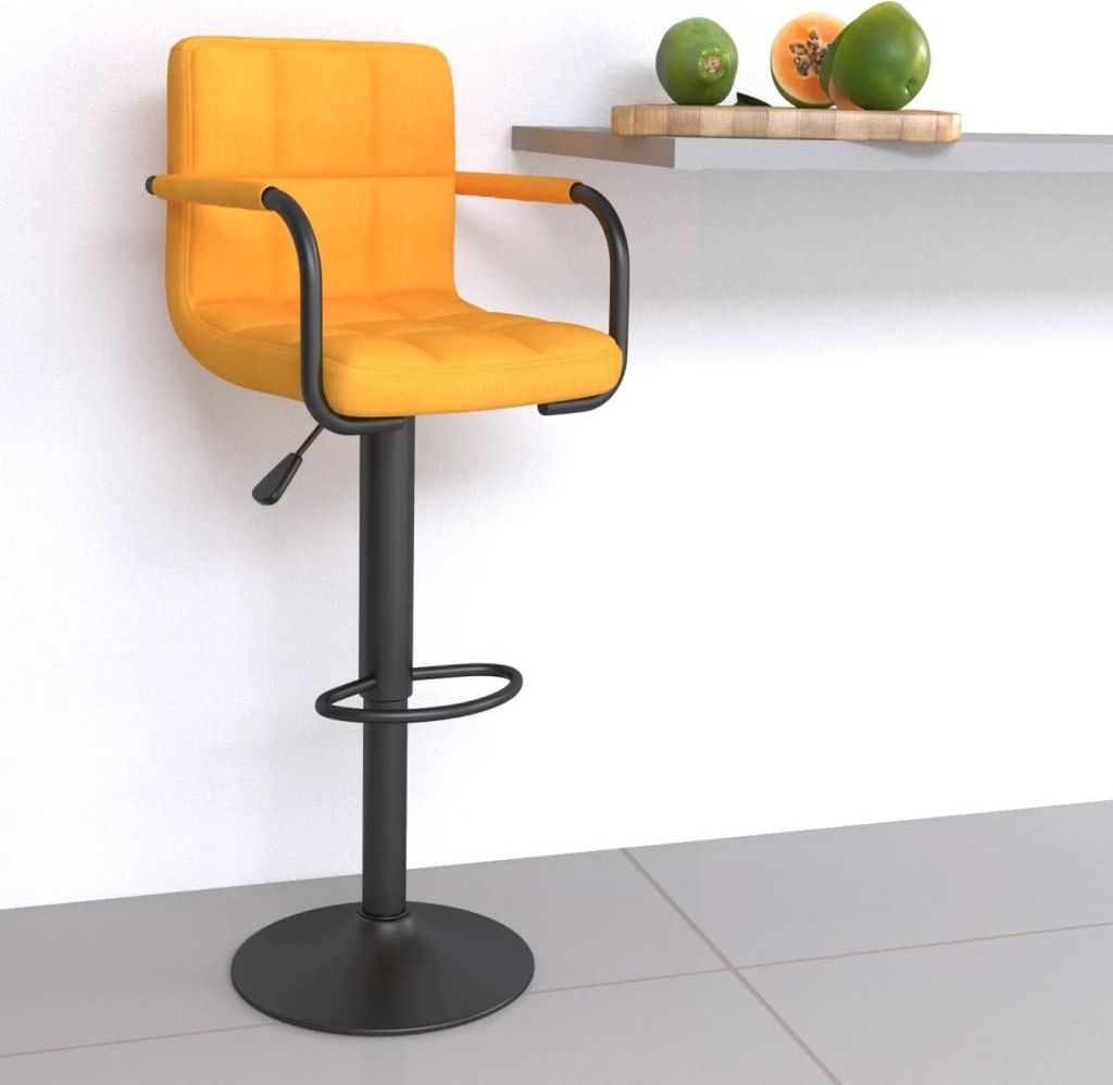 Maison Exclusive - Barhocker Senfgelb Stoff