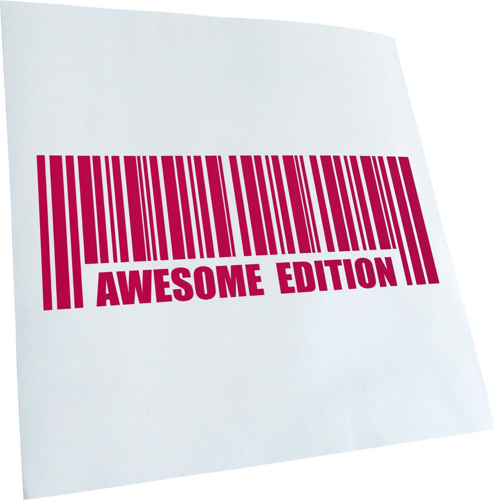 Kiwistar - Autoaufkleber - Awesome Edition - Pink - 40x14cm - Aufkleber für Auto, Laptop, Fahrrad, LKW, Motorrad Mehrfarbig JDM Decal Racing