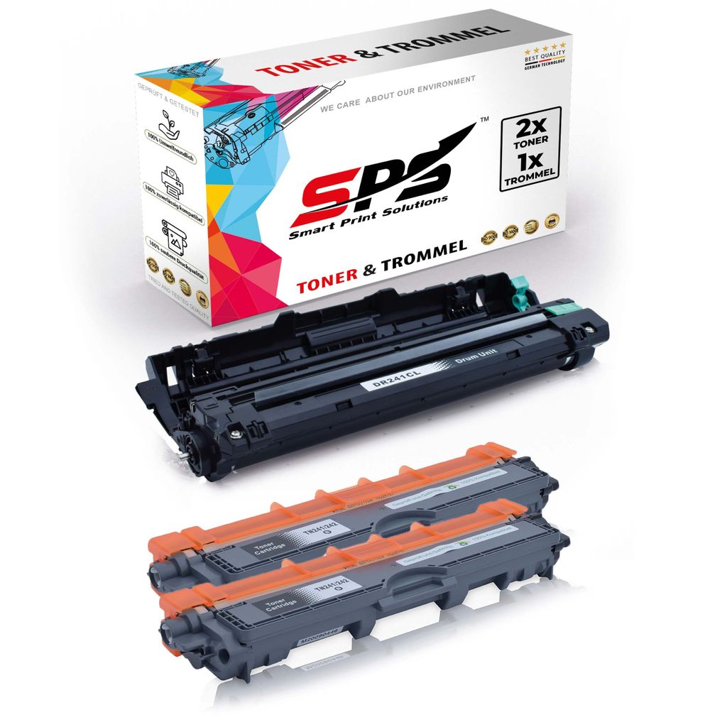 2x TN241 TN242 Toner Schwarz + 1x DR241 Trommel kompatibel für Brother MFC-9142CDN Brother DR241 Brother TN241 TN242 MFC-9130 MFC-9130CW MFC-9131 ...