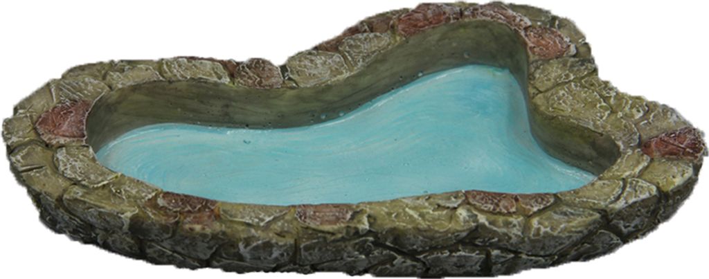 FADEDA Gartenteich / Höhe:3 cm / handbemalt / detailgetreue Krippen Figuren - Weihnachten Tisch Dekoration Krippe Zubehör