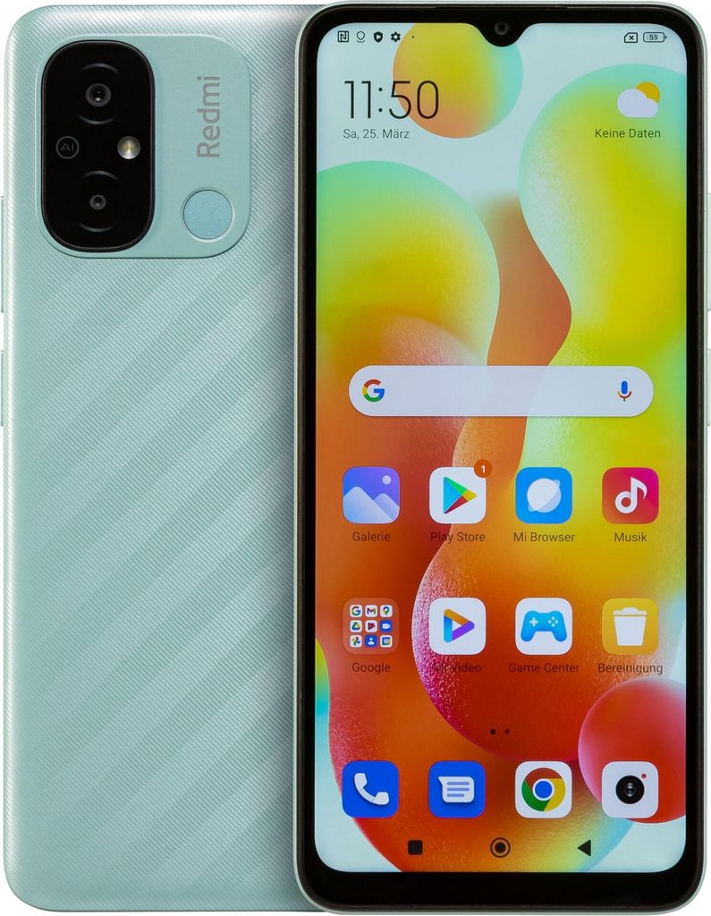 Xiaomi Redmi 12C 64 GB minzgrün Produktbild 