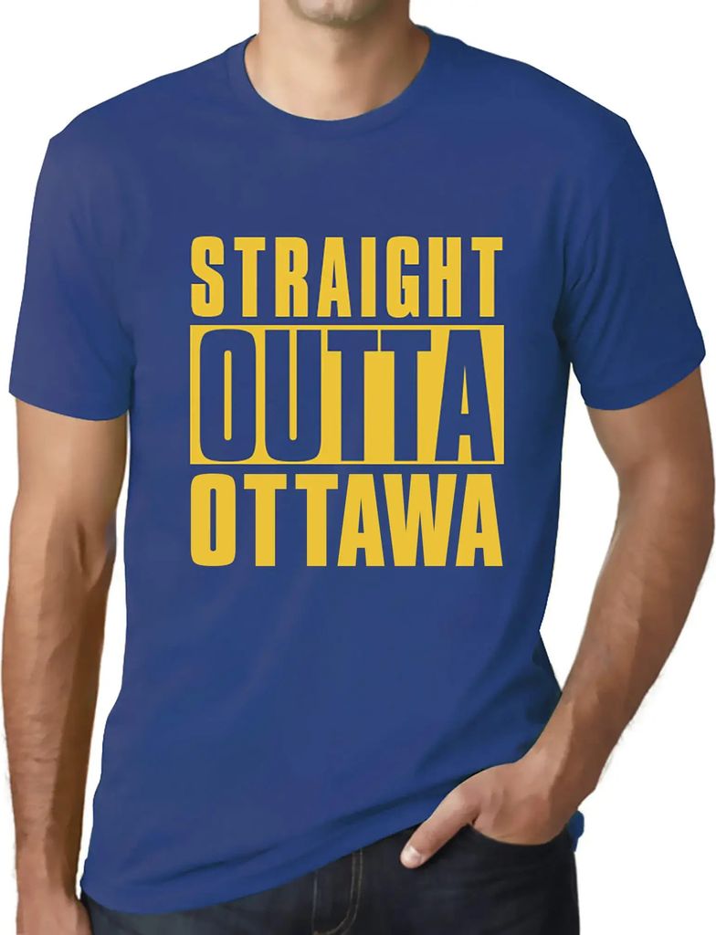 Herren Grafik T-Shirt Direkt aus Ottawa – Straight Outta Ottawa – Öko-Verantwortlich Vintage Jahrgang Kurzarm Lustige Druck Geburtstag Geschen...