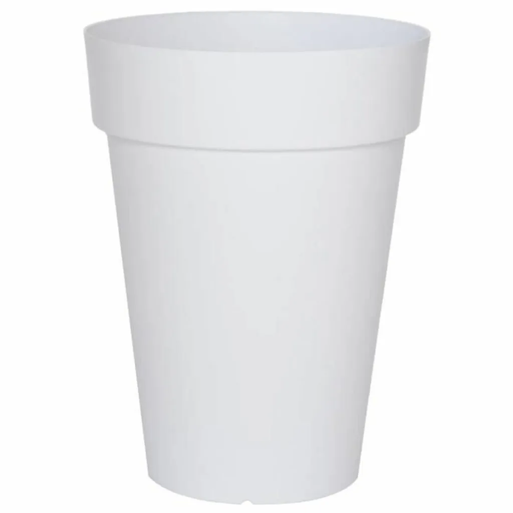 Jardinière Riviera Soleilla D50 Blanc 66 cm - Bac à Fleurs Haute Qualité