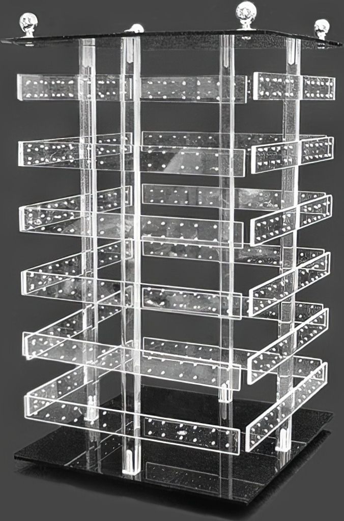 Acryl Ohrringständer Tisch-Vitrine Schmuckständer Produktbild 