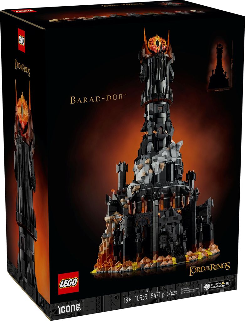 LEGO Icons Der Herr der Ringe: Barad-dûr, Bauset für Produktbild 