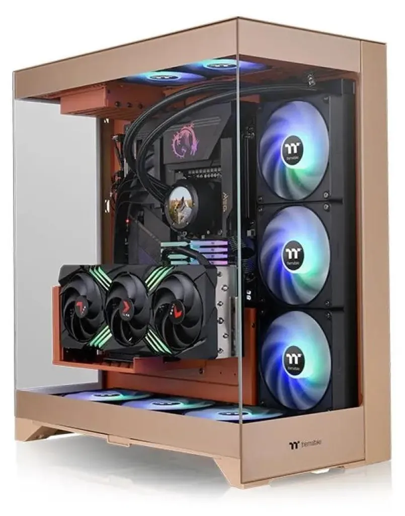 Thermaltake CTE E550 TG Gravel Sand : Boîtier Grand Tour Panoramique PC